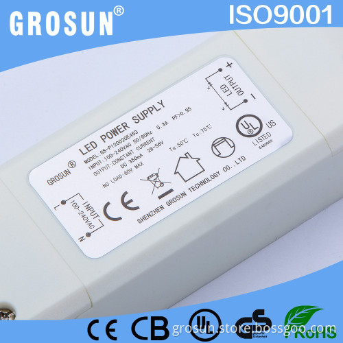 Shenzhen Supplier CE UL Listed 20W Power Supply 350ma Constant Current LED Downlight Driver
